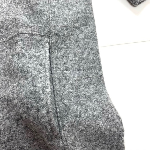 MADEWELL Manuscript Wool Blend Oversized Dress in Heather Gray Style B5456 - Picture 7 of 7